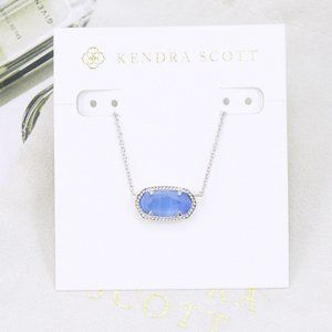 Kendra Scott Elisa necklace Periwinkle Silver